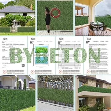 Bybeton Artificial Grass Wall Panel 10"x10" - 12Pcs