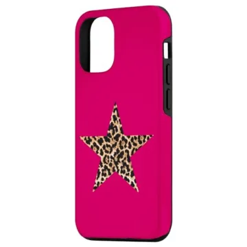 iPhone 15 Leopard Print Y2K Star Case for Stylish Protection