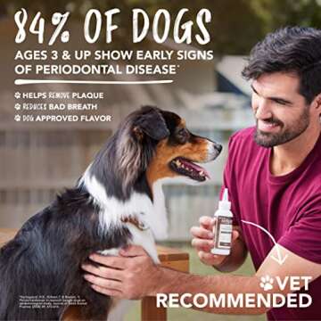 TropiClean Enticers Dog Teeth Cleaning Treat Gel | Peanut Butter Flavored Dog Toothpaste Alternative| 2 oz