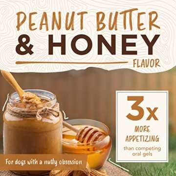 TropiClean Enticers Dog Teeth Cleaning Treat Gel | Peanut Butter Flavored Dog Toothpaste Alternative| 2 oz