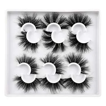 Dramatic Fluffy Mink Eyelashes - 6 Unique Styles Included