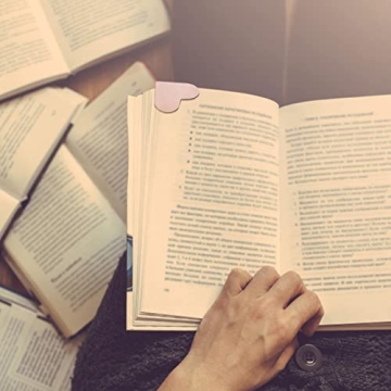 Leather Heart Bookmarks for Women and Kids by Wayzton