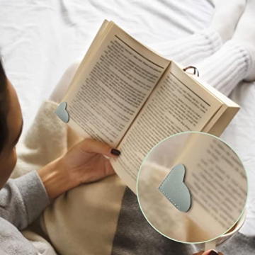 Leather Heart Bookmarks for Women and Kids by Wayzton