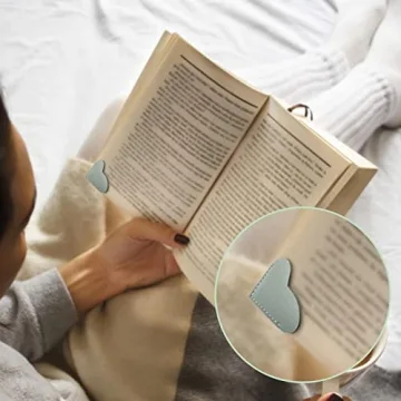 Leather Heart Bookmarks for Women and Kids by Wayzton