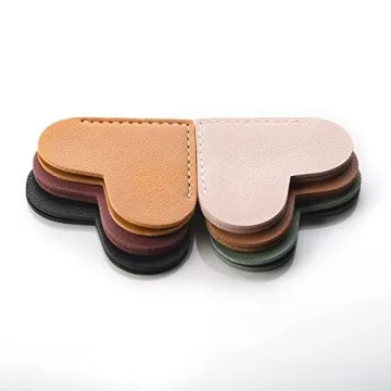 Leather Heart Bookmarks for Women and Kids by Wayzton
