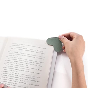 Leather Heart Bookmarks for Women and Kids by Wayzton