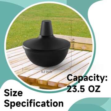 ZSPENG Table Top Citronella Torches 2 Pack