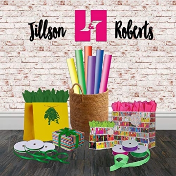 Jillson Roberts 6 Roll-Count Solid Color Gift Wrap Assortment