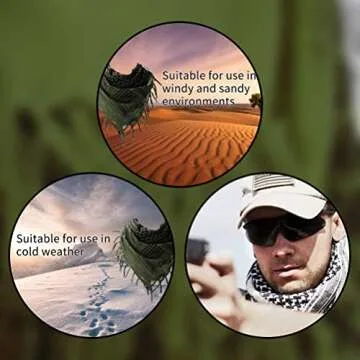 100% Cotton Military Shemagh Tactical Scarf for All