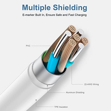 USB C to USB C Charging Cable 6ft 60W 3Pack