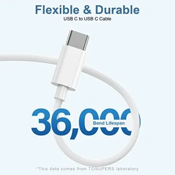 USB C to USB C Charging Cable 6ft 60W 3Pack