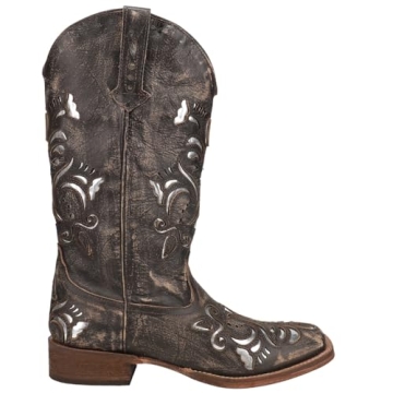 ROPER Women's Belle Metallic Square Toe Western Boots - Comfort & Style