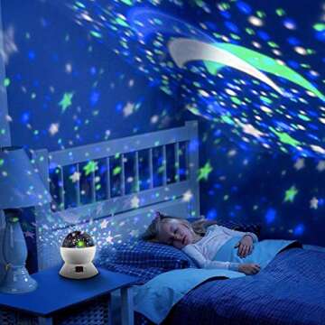 MOKOQI Star Night Light Projector for Kids 1-14 Years