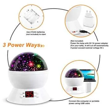MOKOQI Star Night Light Projector for Kids 1-14 Years