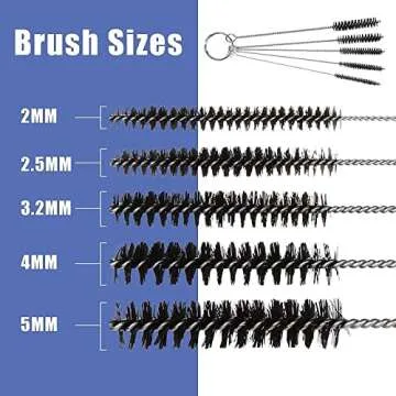 4 Set Airbrush Spray Gun Wash Cleaning Tools Needle Nozzle Brush Glass Cleaning Pot Holder