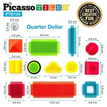 PicassoTiles Hedgehog Blocks STEAM Toy for Kids Age 3+