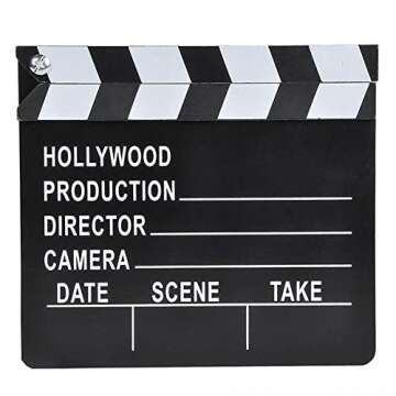Rhode Island Novelty 7 Inch x 8 Inch Hollywood Movie Clapboard, One Per Order