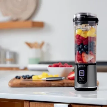 Ninja BC151BK Blast Portable Blender, Cordless, 18oz. Vessel, Personal Blender-for Shakes & Smoothies, BPA Free, Leakproof-Lid & Sip Spout, USB-C Rechargeable, Dishwasher Safe Parts, Black (Renewed)