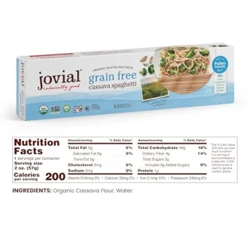 Jovial Grain-Free Cassava Spaghetti Organic Gluten-Free Pasta