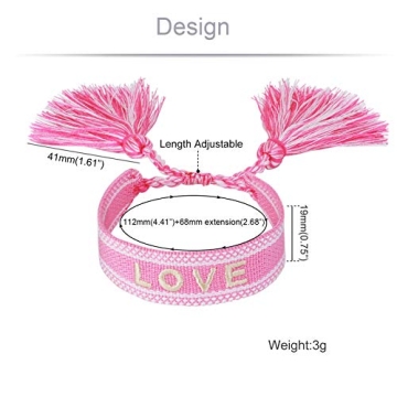 COTTVOTT 2pcs Woven Friendship Bracelet Set for Women