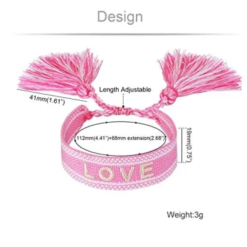 COTTVOTT 2pcs Woven Friendship Bracelet Set for Women
