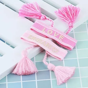 COTTVOTT 2pcs Woven Friendship Bracelet Set for Women