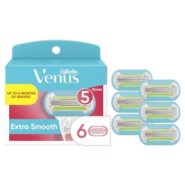 Gillette Venus Extra Smooth Women's Razor Blade Refills for a Flawless Shave