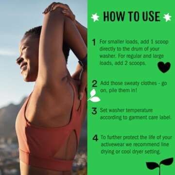 Molly's Suds Active Wear Laundry Detergent | Extra Strength Sport Laundry Powder, Stain Fighting for Performance Fabrics and Sensitive Skin | 120 Loads