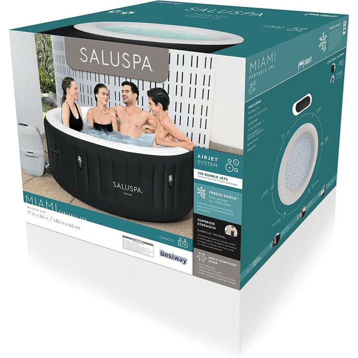 Bestway SaluSpa Miami 4-Person Inflatable Hot Tub