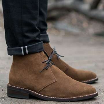 Thursday Scout Chukka Boots in Cognac Suede - Style & Comfort