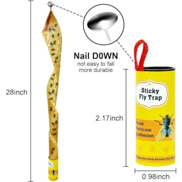 40 Pack Sticky Fly Traps for Indoor and Outdoor Use