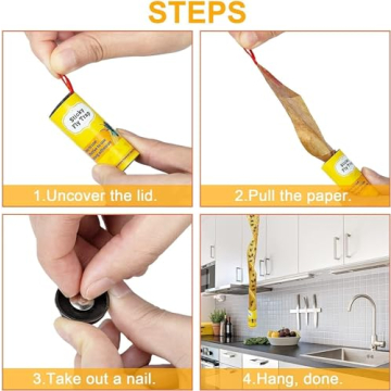 40 Pack Sticky Fly Traps for Indoor and Outdoor Use