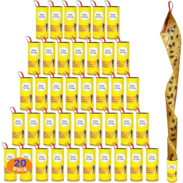 40 Pack Sticky Fly Traps for Indoor and Outdoor Use