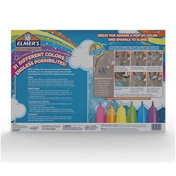 Elmer's Swirl Glam Glitter Glue, 0.36 Oz. Each, 31 Count