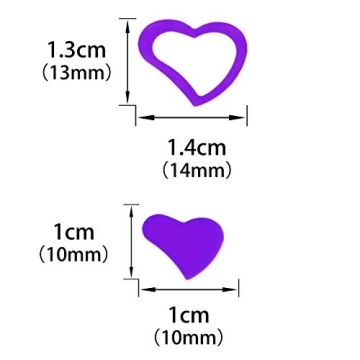 Purple Heart Confetti for Wedding and Valentine Parties