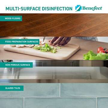 Benefect Botanical Decon 30 Disinfectant Cleaner - All Natural Formula for Effective Cleaning Power - Ideal for Restoration Jobs & Water Damage - 20476 - 1 Gallon