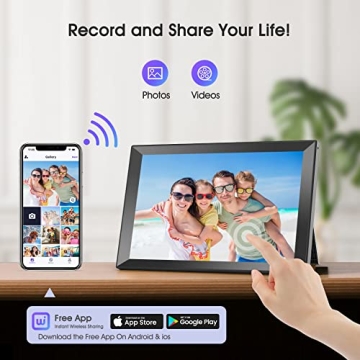 BIGASUO 14.1 Inch Digital Picture Frame with WiFi