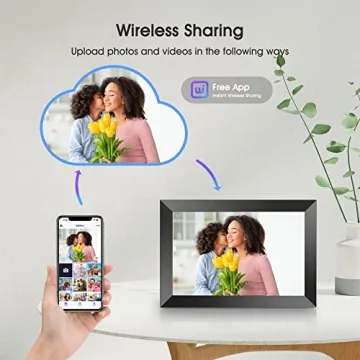 BIGASUO 14.1 Inch Digital Picture Frame with WiFi