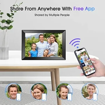 BIGASUO 14.1 Inch Digital Picture Frame with WiFi