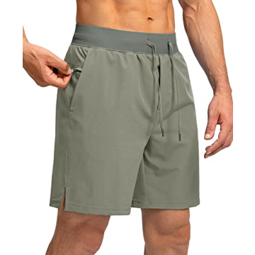Men's Running Shorts with Zipper Pockets - Quick Dry Lightweight Athletic Gear