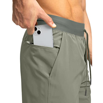 Men's Running Shorts with Zipper Pockets for Active Lifestyle