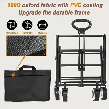 All-Terrain Folding Wagon Large Capacity Drink Holders