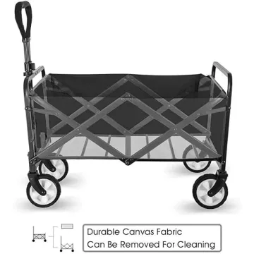 All-Terrain Folding Wagon Large Capacity Drink Holders