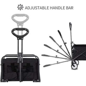 All-Terrain Folding Wagon Large Capacity Drink Holders