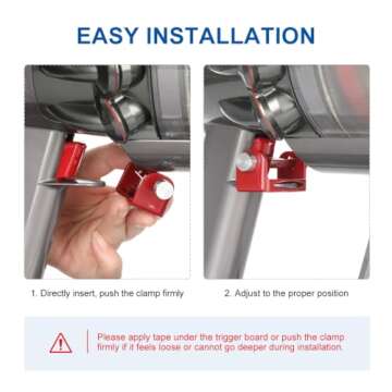LANMU Trigger Lock Compatible with Dyson V10 V11 V15 Absolute Animal Motorhead Vacuum Cleaner, Power Button Off/On Switch Clamp Holder Attachments, Free Your Finger