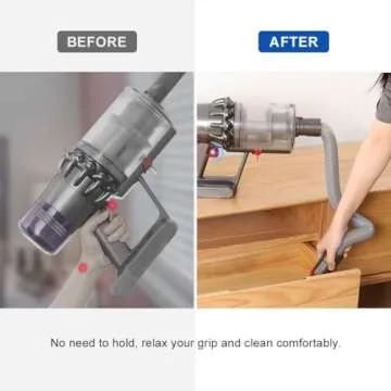 LANMU Trigger Lock Compatible with Dyson V10 V11 V15 Absolute Animal Motorhead Vacuum Cleaner, Power Button Off/On Switch Clamp Holder Attachments, Free Your Finger