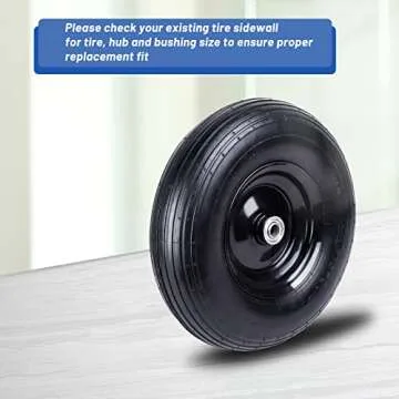 Eazy2hD Wheelbarrow Tire Wheel Replacement