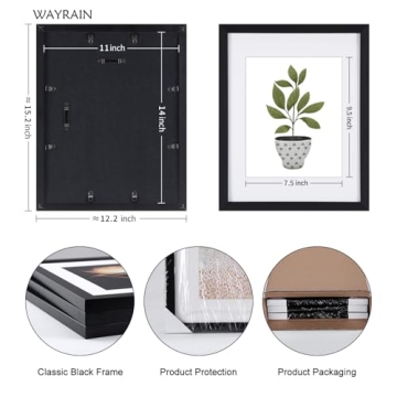 Wayrain Botanical Framed Wall Art for Modern Spaces