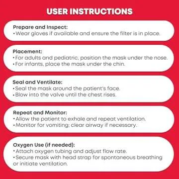 Ever Ready CPR Mask Combo Kit with Valves and Gloves