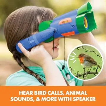 Educational Insights GeoSafari Jr. Kidnoculars Extreme, Kids Binoculars With Audio, Perfect Outdoor Toy For Ages 5+